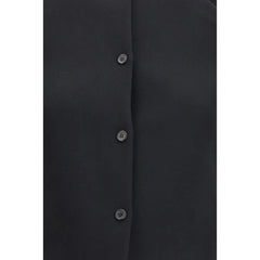 Khaite Black Polyester Biker Jacket