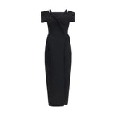 Khaite Black Polyester Cocktail Dress - 4