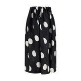 Khaite Black Silk Skirt