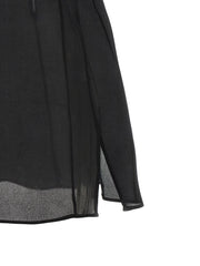 Khaite Black Silk Tank Tops