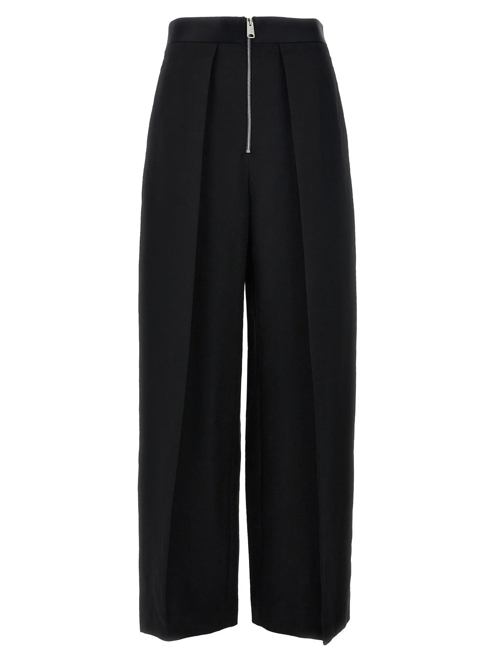 Khaite Black Viscose Casual Pants - 4