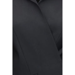 Khaite Black Wool Oves Aries Full-Length Jacket - 6