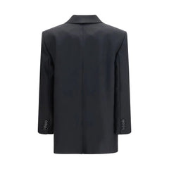 Khaite Black Wool Oves Aries Full-Length Jacket - 6