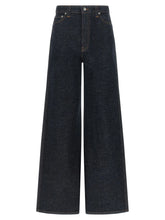 Khaite Blue Cotton Flared Jeans