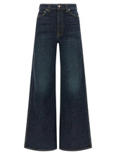 Khaite Blue Cotton Flared Jeans
