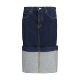 Khaite Blue Denim Skirt - 26