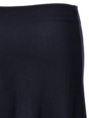 Khaite Blue Wool Midi Skirt - XS