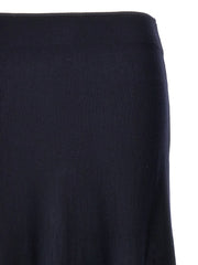 Khaite Blue Wool Midi Skirt - XS