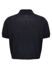 Khaite Blue Wool Shortsleeve Shirt - M