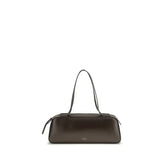 Khaite Brown Calf Leather Bos Taurus Shoulder Bag