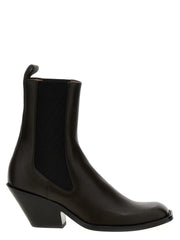 Khaite Brown Calfskin Chelsea Boots - EU37/US7