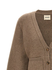 Khaite Brown Cashmere Cardigan - S