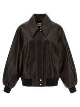 Khaite Brown Lamb Leather Leather Jacket - XS