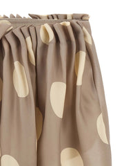 Khaite Gray Silk Mini Skirt - 4