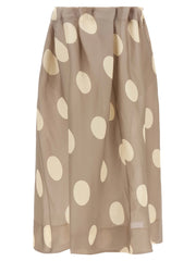 Khaite Gray Silk Mini Skirt - 4