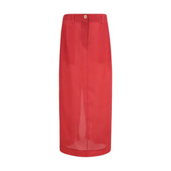 Khaite Multicolor Silk Midi Skirt - 6