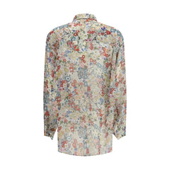 Khaite Multicolor Silk Pattern Shirt - S