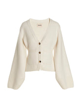 Khaite White Cashmere Cardigan