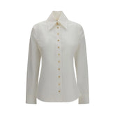 Khaite White Cotton Shirt - 4