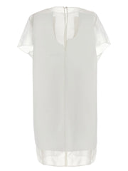 Khaite White Polyester Short Dress