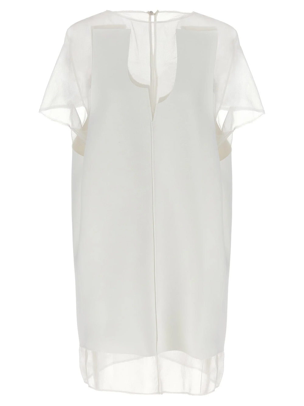 Khaite White Polyester Short Dress