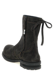 Kiko Kostadinov Brown Calfskin Ankle Boots