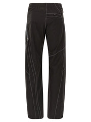 Kiko Kostadinov Brown Virgin Wool Casual Pants