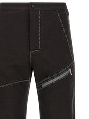 Kiko Kostadinov Brown Virgin Wool Casual Pants