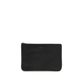 Kiton Black Fabric Clutch Bag