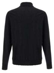 Kiton Black Wool Polo Shirt - 3XL