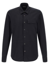 Kiton Blue Cotton Blouse