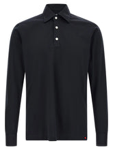 Kiton Blue Cotton Polo Shirt
