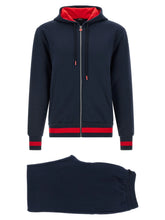 Kiton Blue Cotton Sweatsuit