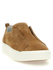Kiton Brown Calfskin Low Top Sneakers - EU 41 | US 8