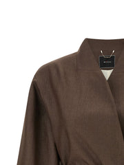 Kiton Brown Polyamide Blazer