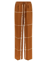 Kiton Brown Silk Casual Pants