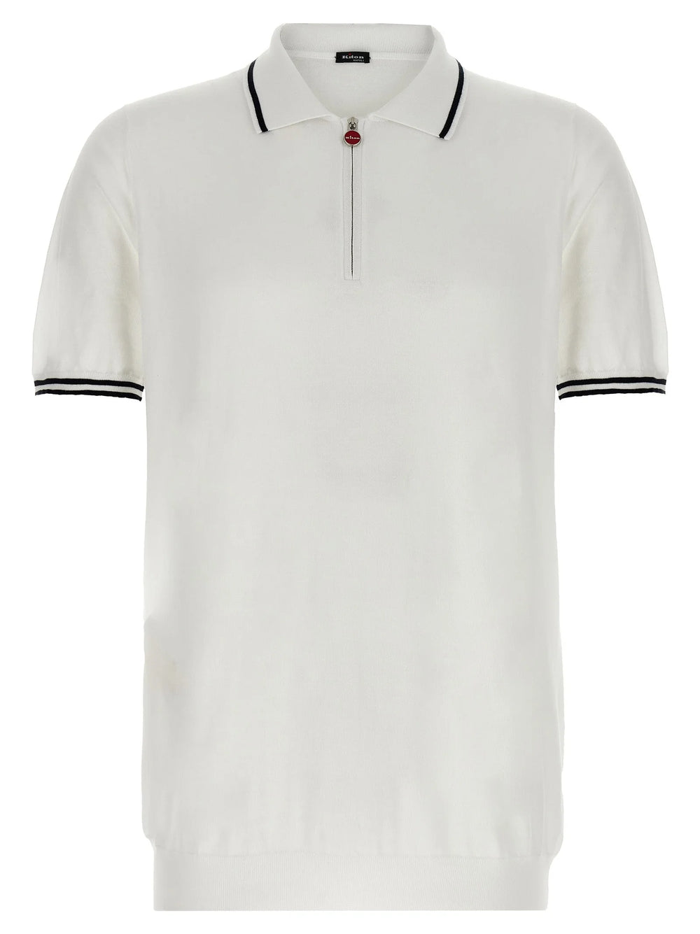 Kiton White Cotton Polo Shirt - 3XL
