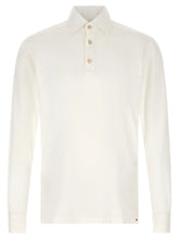 Kiton White Cotton Polo Shirt