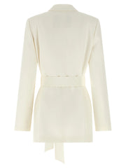 Kiton White Silk Blazer - IT46