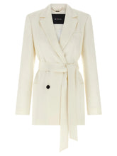 Kiton White Silk Blazer - IT46