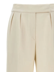 Kiton White Virgin Wool Casual Pants - IT40