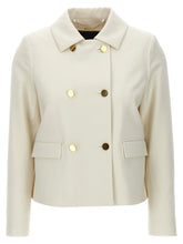 Kiton White Virgin Wool Full-Length Jacket