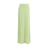 Kristina Ti Bicolor Silk Long Skirt