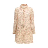 Kristina Ti Multicolor Ramie Casual Dress