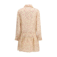 Kristina Ti Multicolor Ramie Casual Dress