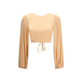 Kristina Ti Orange Silk Blouse