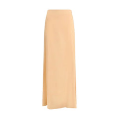 Kristina Ti Orange Silk Long Skirt
