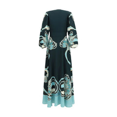 La Double J Blue Silk Casual Dress - S
