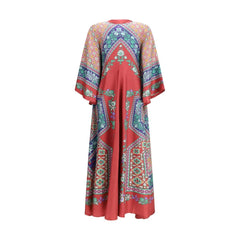 La Double J Multicolor Silk Casual Dress