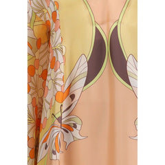 La Double J Multicolor Silk Casual Dress - S